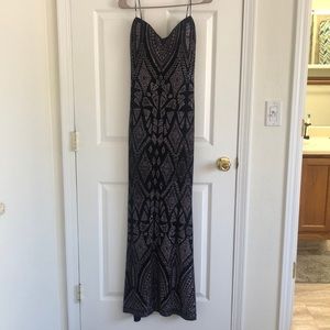 Long body forming dress